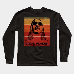 Stevie Wonder//Retro Vintage Long Sleeve T-Shirt